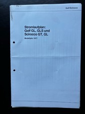 Stromlaufplan Golf GL, GLS, Scirocco GT, GL Modelljahr 1977
