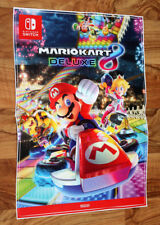 Mario Kart 8 Deluxe Rare Promo Poster / Sticker 42x30cm Nintendo Switch