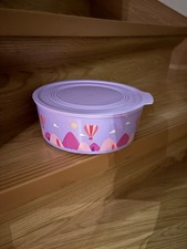 TUPPERWARE Baseline 1,5l  Quadro-Runde Keksdose Lila Heißluftballons Motiv NEU