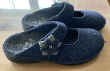 Finn Comfort Filz Pantoletten Modell Arlberg, blau, Gr. 37