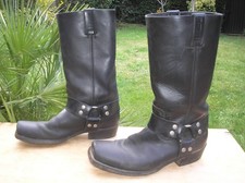 HIGHWAY 1 Cowboystiefel, Bikerboots, Westernstiefel, Gr. 44 (45), Echtleder !!!