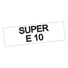 10 Stück SUPER E10 Aufkleber