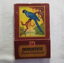 Altes Kartenspiel Bunte Vogelwelt Quartett Schwarzer Peter