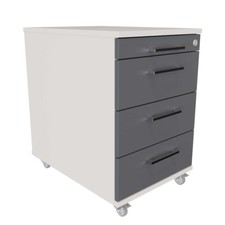 Rollcontainer 60cm tief mit 3