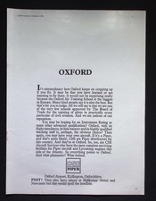 Original 1968 Anzeige Oxford