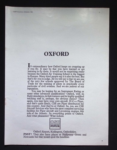 Original 1968 anzeige oxford - original,