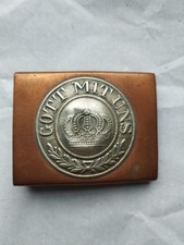 Koppelschloss Preußen für Mannschaften Kupfer/Nickel Ausführung "Gott Mit Uns"