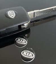 1x KIA Schlüssel 14mm Aufkleber ALU Schlüssellogo Emblem Schriftzug LOGO