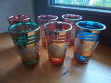 6 marokkanisch, orientalisch, türkische Teegläser, Teelichter, kleine Vasen