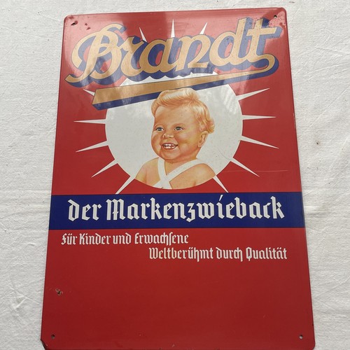 Brandt zwieback blechschild - brandt,