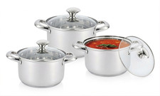 3-teiliges Edelstahl