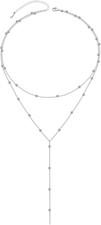 Y Kette Silber 925 Lange Damen