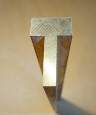 Graviermaterial T- Leiste 15x26 mm ursprünglich für Brennstempel in Messing