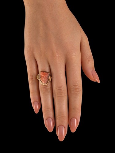 Vintage barock ring mit - vintage,
