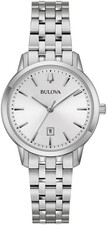 BULOVA Damenarmbanduhr 96M165 Quarz Leuchtzeiger Datumsanzeige 31mm B-WARE