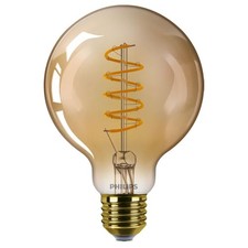 Philips LED Spiral Filament G95 Globe 4W = 25W E27 Gold extra warm 1800K DIMMBAR