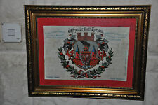 Altes Gerahmtes Bild,Königreich Preussen,Wappen Der Stadt Spandau,Provinz Brandb