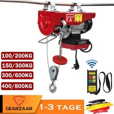 Kabellose Elektrische Seilwinde 200-800kg Seilzug Motorwinde Kran Hub Fernbedien