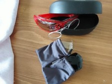 adidas Sportbrille rot + 2 Satz Wechselgläser und Einsatz in Sehstärke