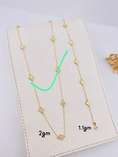 18 Karat Dubai Gold 18 Zoll 9 Nelken Halskette für Damen Echtgold Echtwert. Dubai