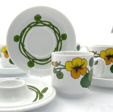 Thomas Scandic Flowers 2 Eierbecher m Ablage 4 Kaffeetassen +Untere