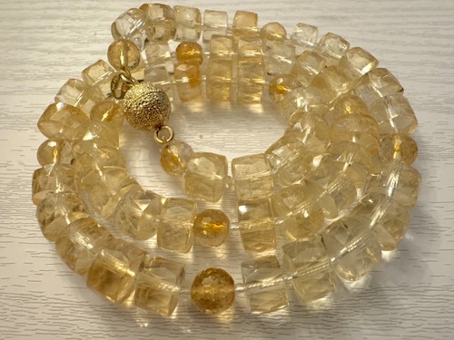 Edles citrin collier 925 - edles,