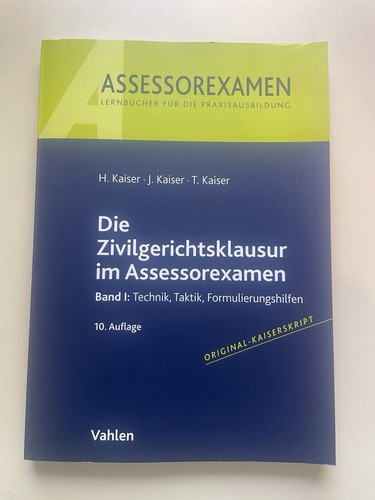 Kaiser skript assessorexamen - kaiser, /
