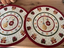   4 Gobelin platzdeckchen für Weihnachten oder zur Deco von  Sander #