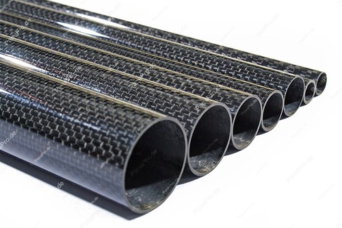 Carbon rohr glänzen - 1m,