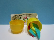 Altes Spielzeug Diverse Spielzeuge 1986/987 - Buntes Legespiel im Ei + Bpz 1993