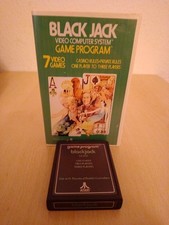 ? Black Jack – Atari 2600 (CX2651) – Original Spielmodul mit Hülle – Vintage...