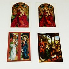 4 Kunstkarten - Martin Schongauer - Ältere Postkarten, vmtl 60er Jahre
