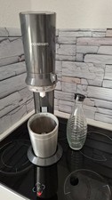 Sodastream Crystal, Wassersprudler, dunkelgrau, inkl. 3 Glaskaraffen&  Zylinder 