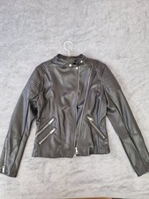 H&M Kunstlederjacke Biker-Stil