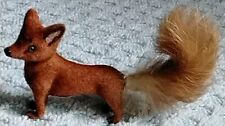 Beflockter Fuchs mit Affenkopf Wagner Label Rare Vintage 