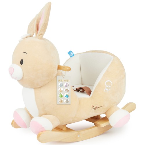 Plüsch schaukeltier baby hase - schaukeltier,