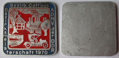 Ddr plakette bezirk cottbus - ddr,