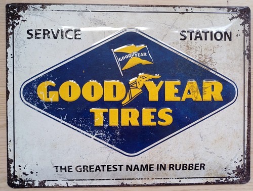 Goodyear tires blechschild - tires,