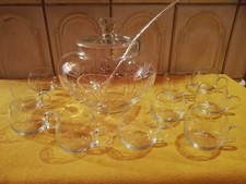 Bowle-Set, Glas geschliffen