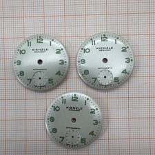 Kienzle Markant Ziffenblätter 3Stck Ø27.35mm Uhrmachernachlass # 406