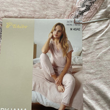 Damen Pyjama Schlafanzug Gr. M
