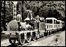 ÄLTERE POSTKARTE GÖRLITZ PIONIEREISENBAHN Eisenbahn Dampflok Lokomotive Zug trai
