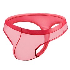 Herren Low Rise Atmungsaktiv Unterwäsche G String Transparent Mesh Pouch Style