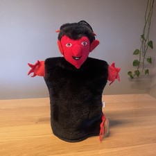 Handpuppe - Teufel - schwarz