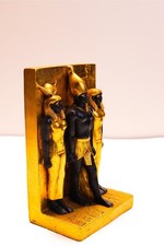 Schwarz-Goldene Statue der