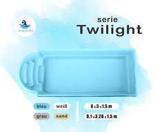 GFK Schwimmbecken Pool 6,0 x 3,0 x 1,5m Hersteller  GFK Pool