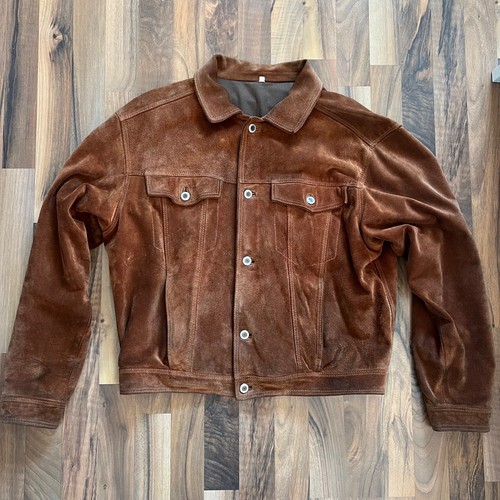 Vintage suede trucker - vintage,