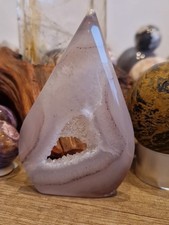 Achat Flamme mit toller Druse