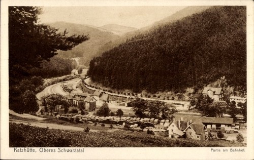 Katzhütte schwarzatal - ak,