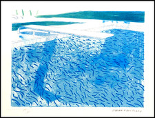 David Hockney Lithographie COA
